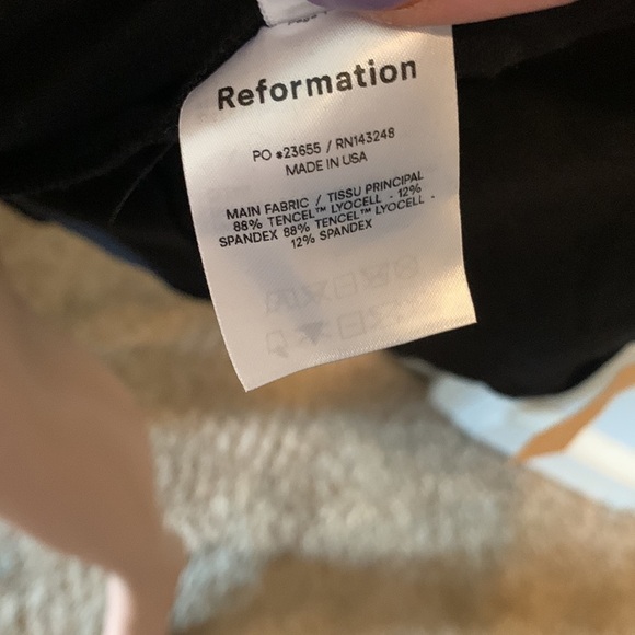 NEW Reformation Kaila Knit Faux Wrap Tank Dress Black Size XS - Picture 13 of 13